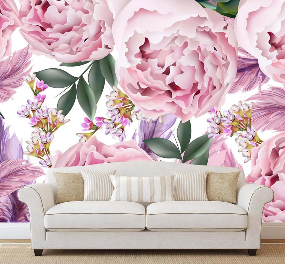 Обои пионы на стену