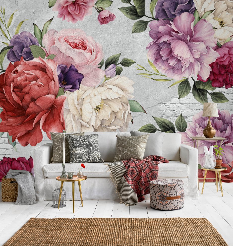 Фотообои пионы