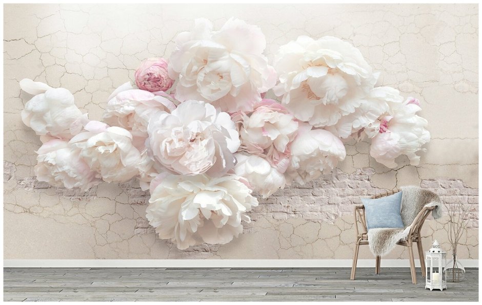 Афреско пионы