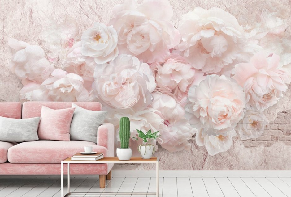 Аффреско пионы