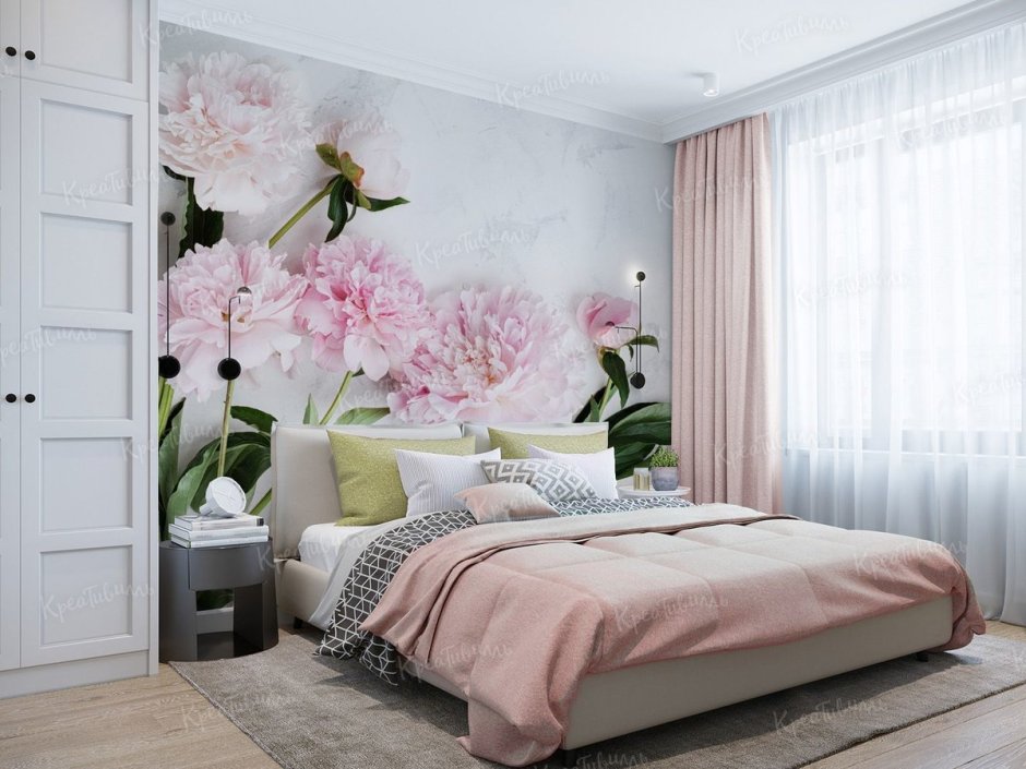 Фотообои в спальню