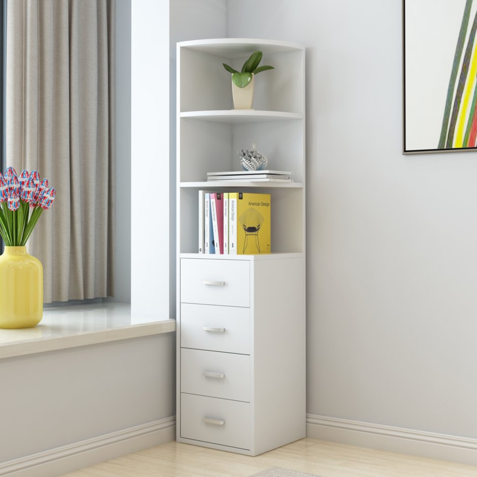 Угловая кухня с холодильником