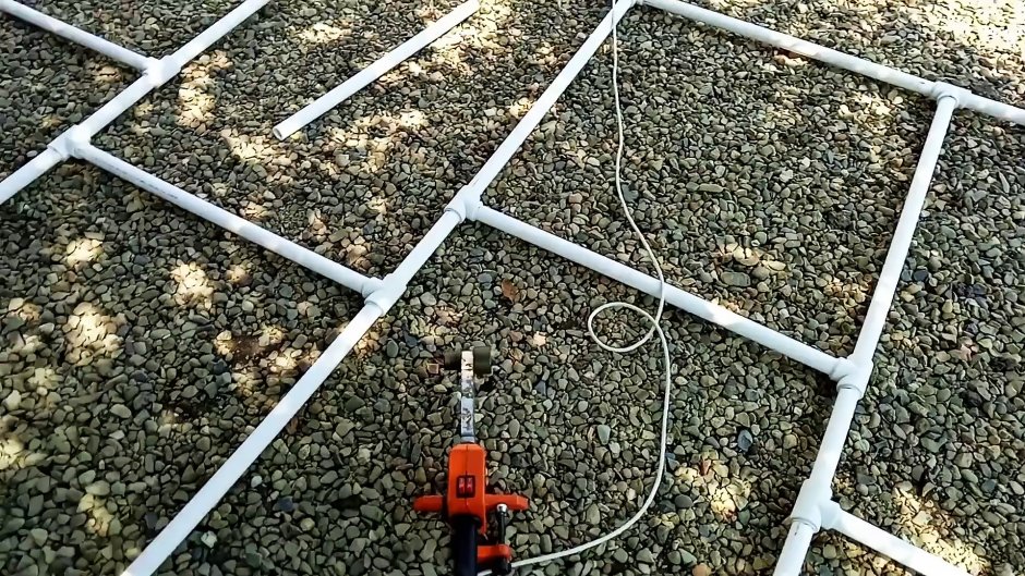 Как сделать беседку из пластиковых труб фото