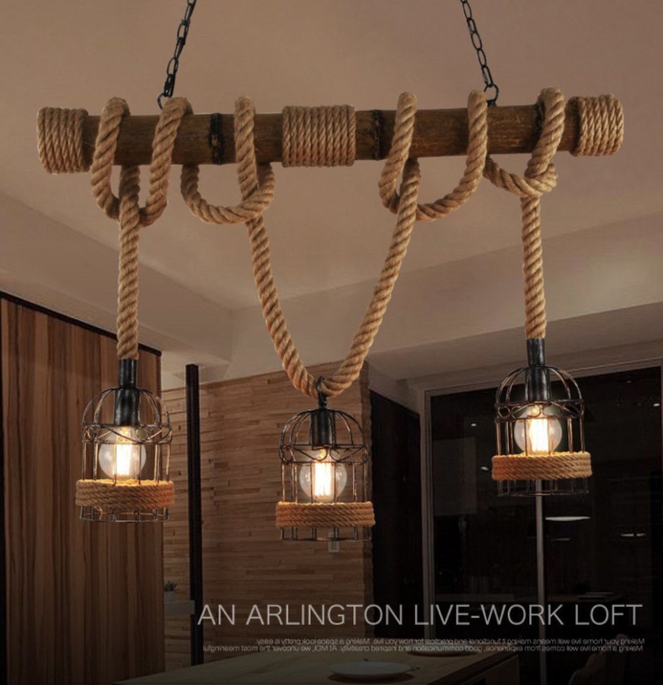 Подвесной светильник канат лофт