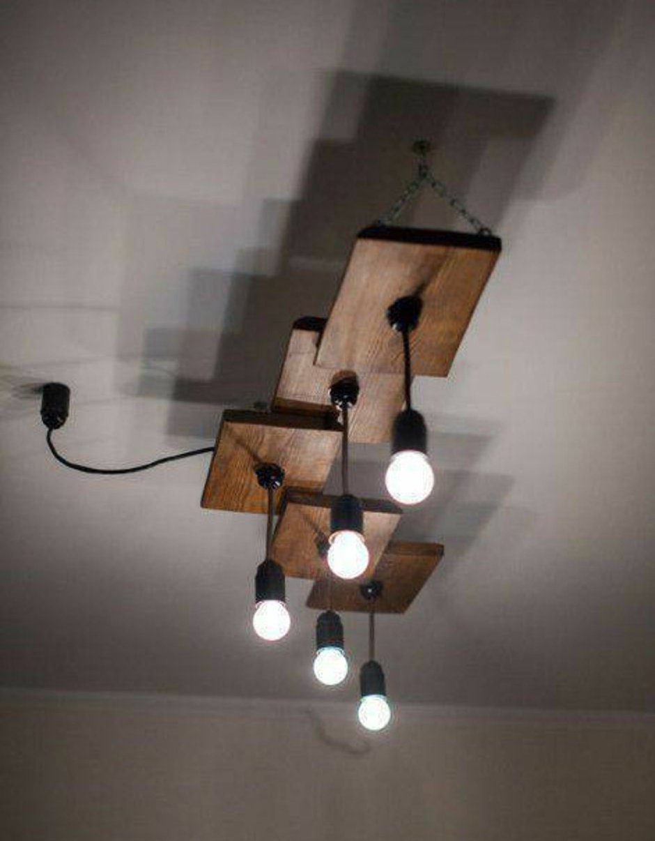 Светильники на балке в стиле лофт