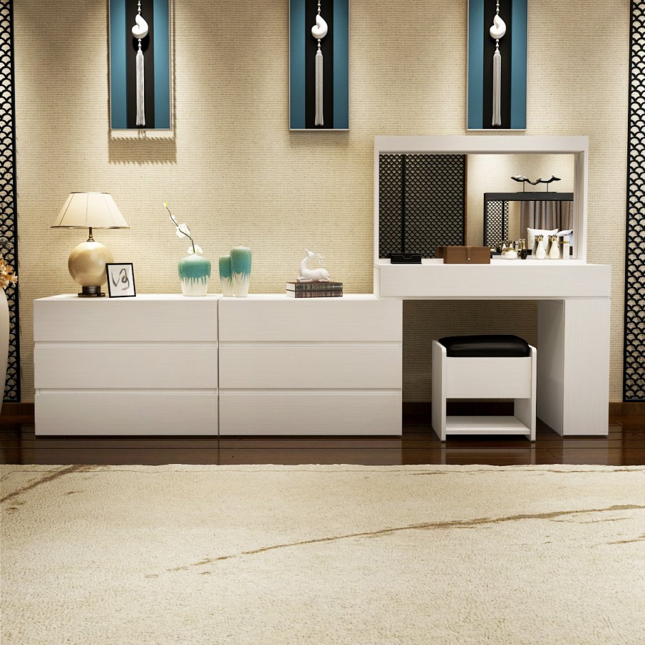 Подвесной туалетный столик с зеркалом