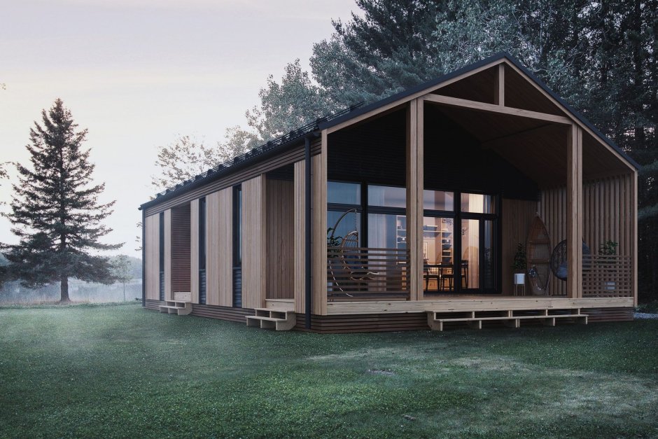 Барнхаус одноэтажный