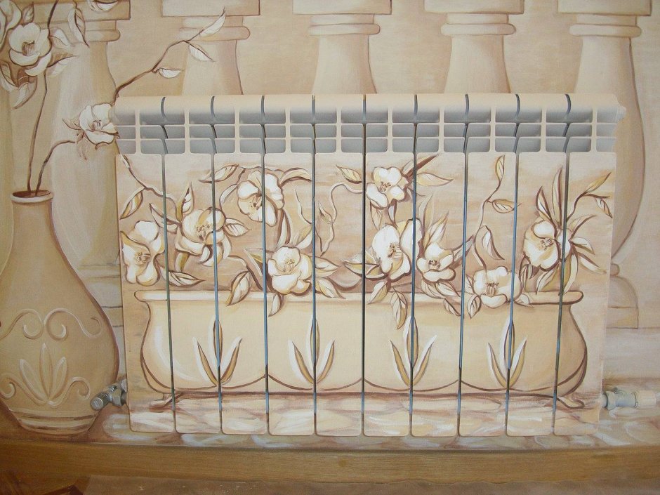 Декупаж батареи отопления