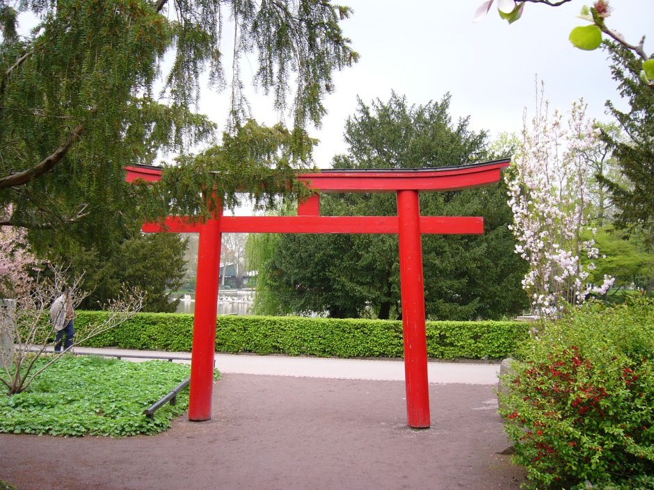 Ворота в японском стиле металл