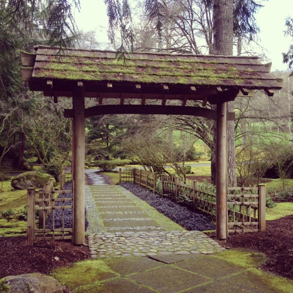 Пергола в китайском саду