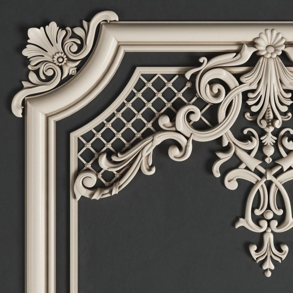 Гипсовая стеновая рамка