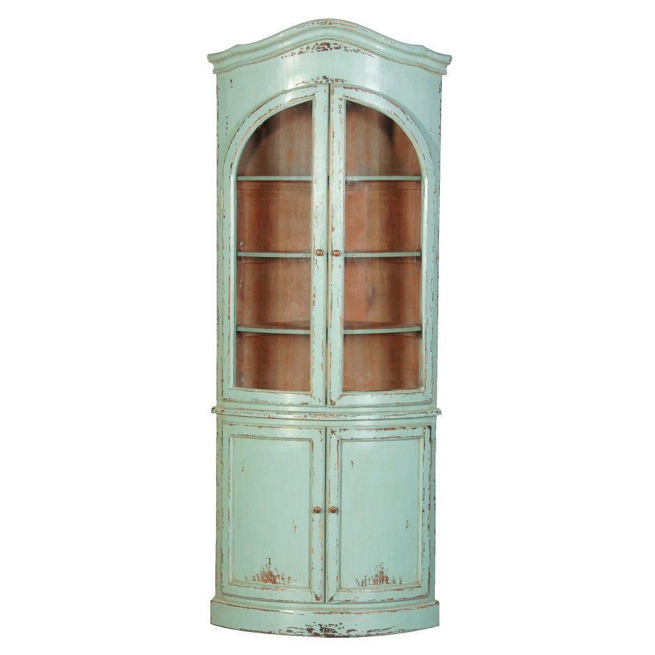 Старинный угловой буфет