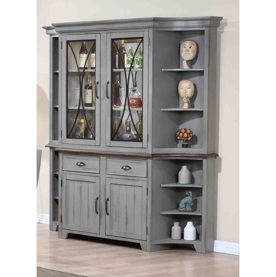 Буфет серый