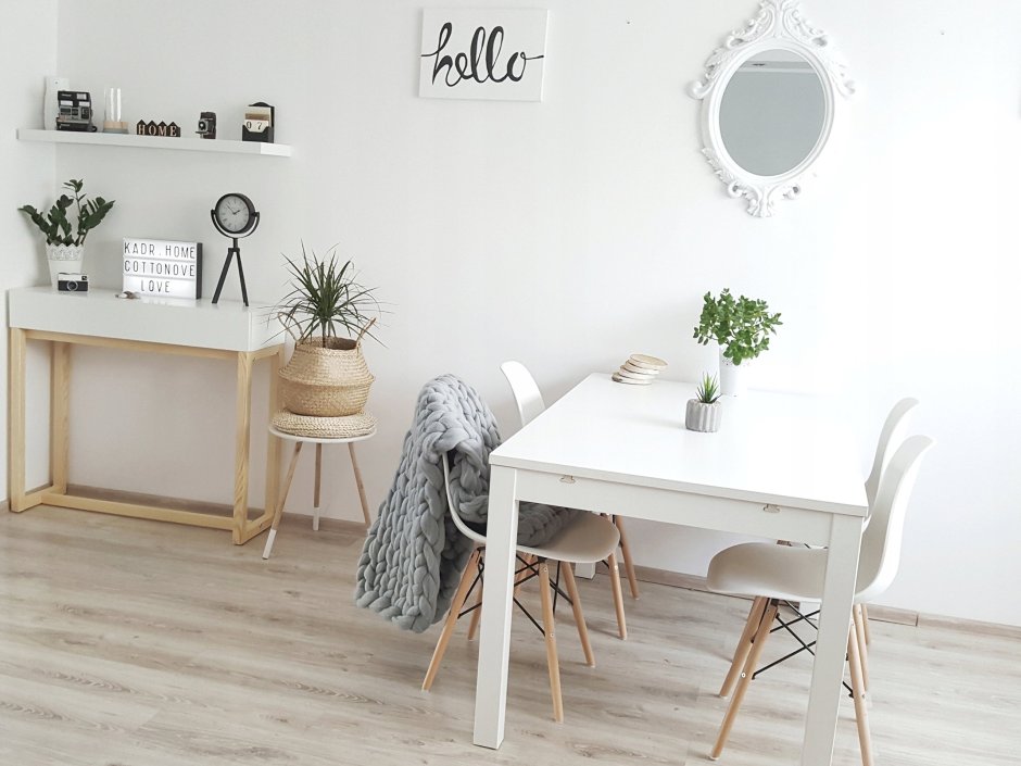 Туалетный столик в стиле Сканди