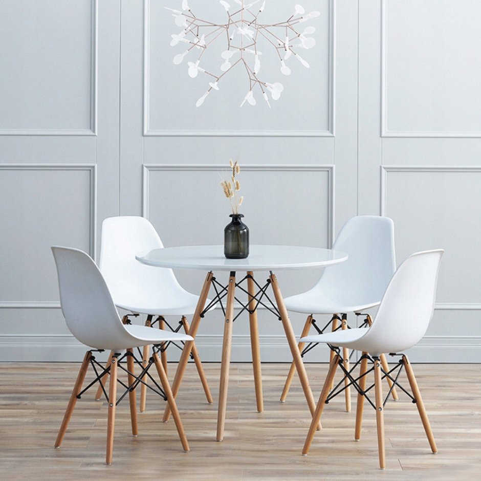 Стул Скандинавский Eames DSW белый