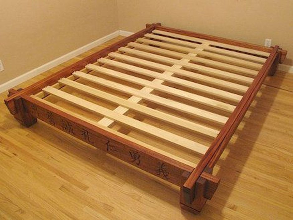 Соединения кровати из дерева
