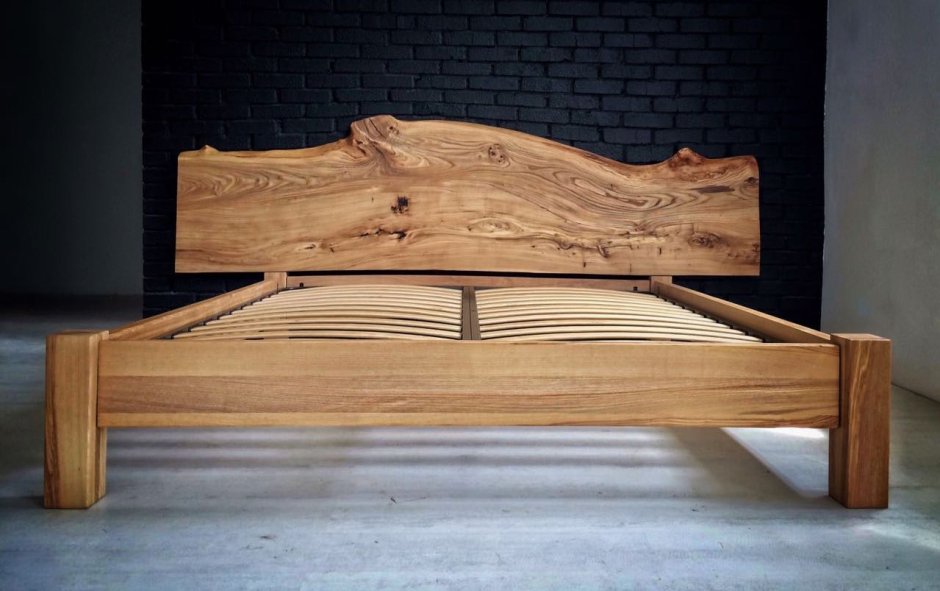 Кровать из слэба лофт