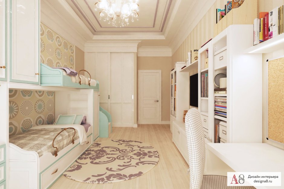 Дизайн детской для школьника 2021