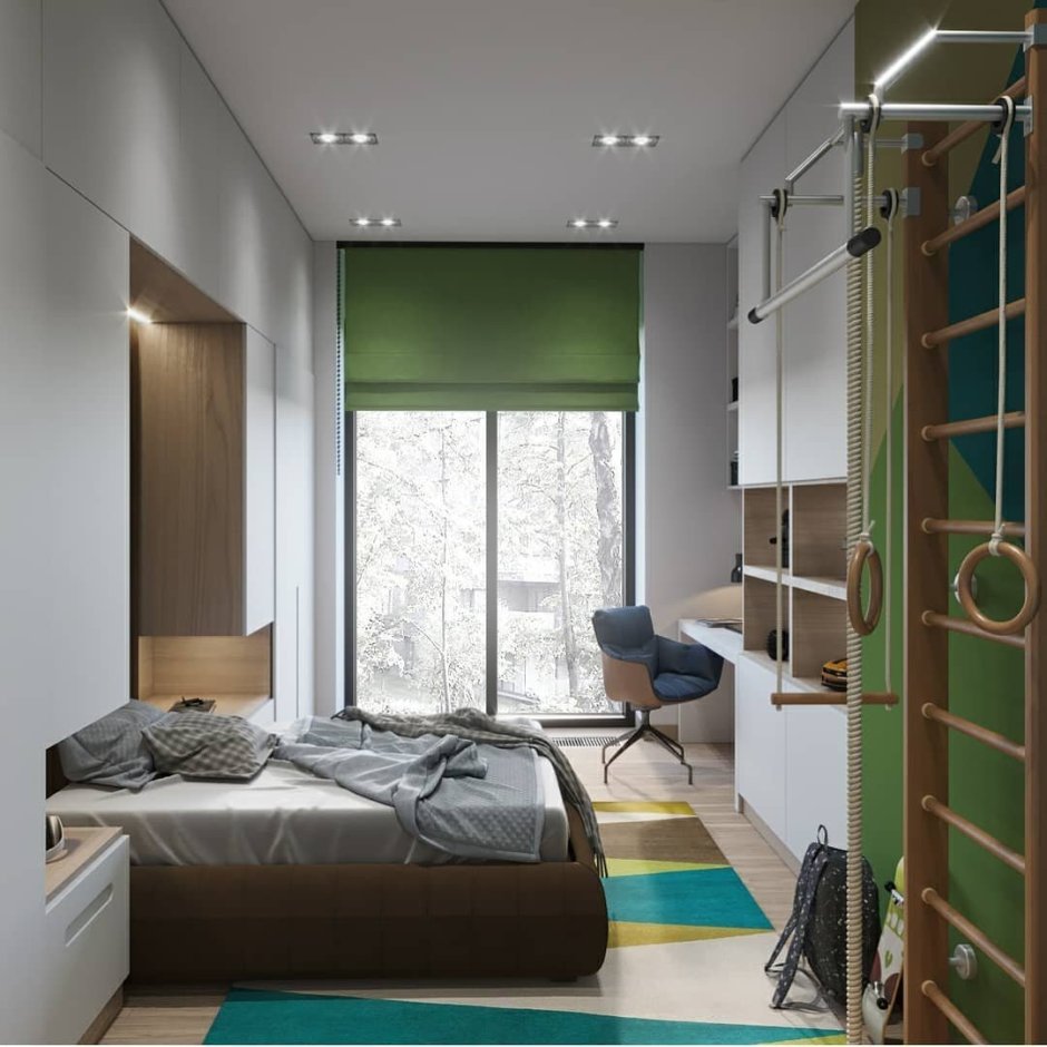 Планировка комнаты для двоих подростков