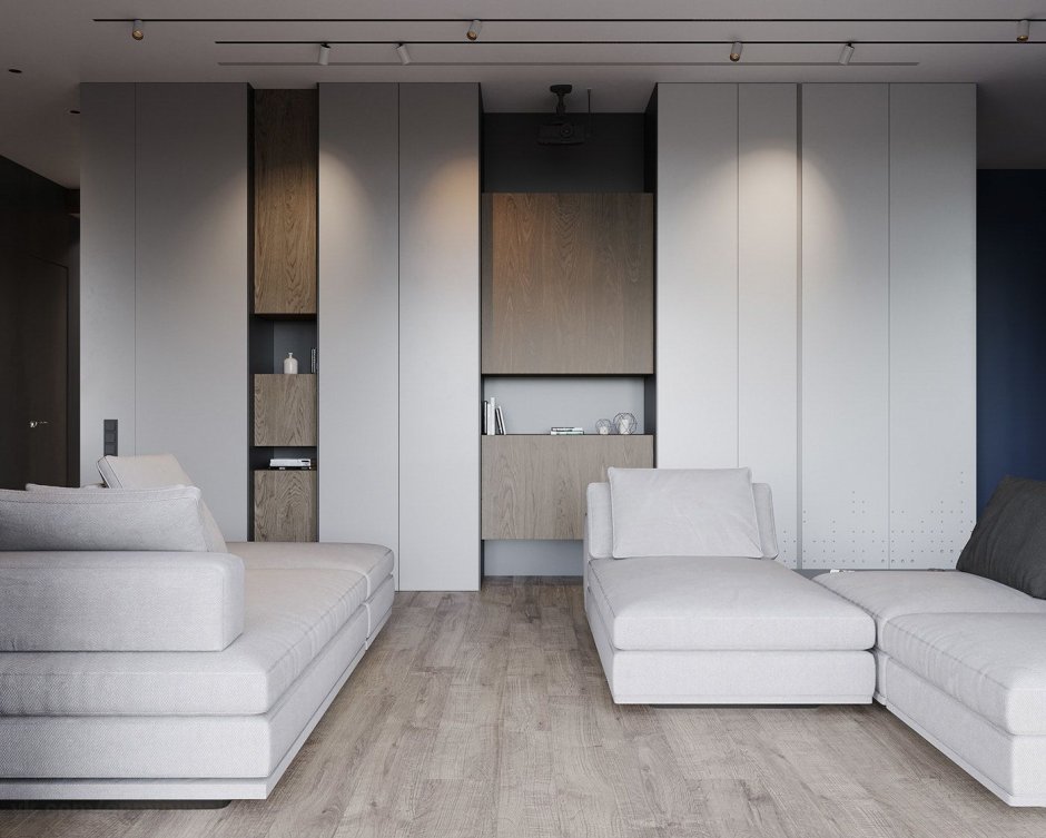 Шкаф в гостиную в стиле Минимализм