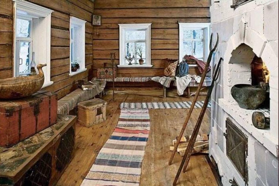 Интерьер в Старом деревянном доме