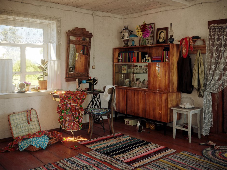 Интерьер Шале фармхаус