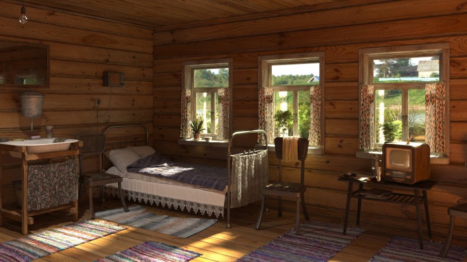 Планировка лесных хижин