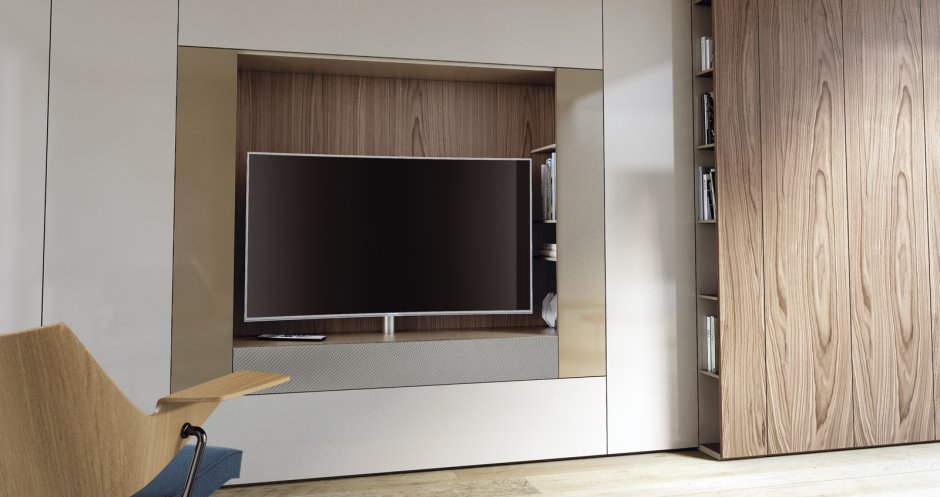 Выдвижная полка под телевизор