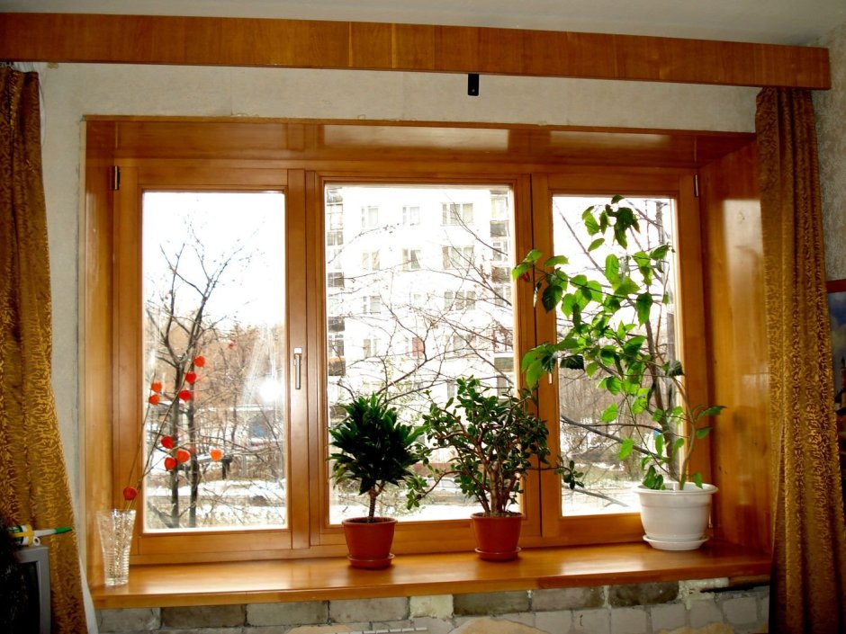 Деревянные окна в квартире