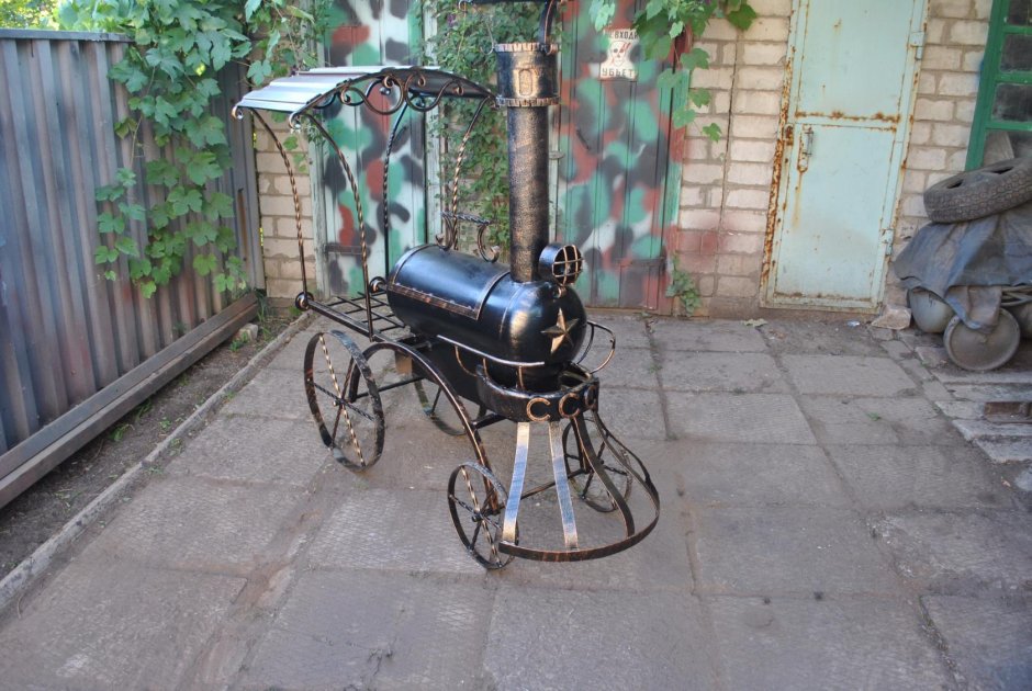 Мангал из газового баллона своими руками