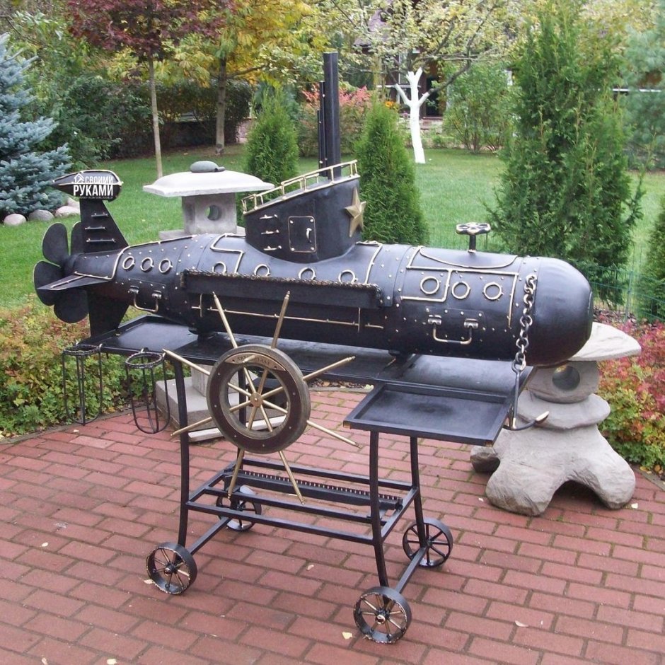 Мангал для шашлыка из газового баллона