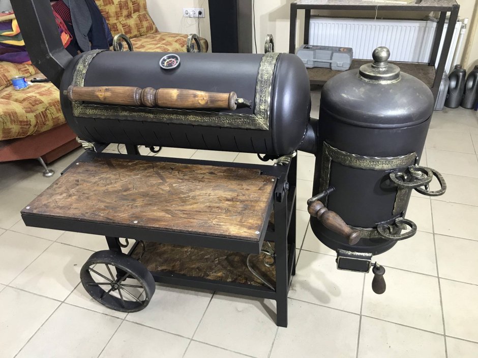 Мангал из газового баллона 130л