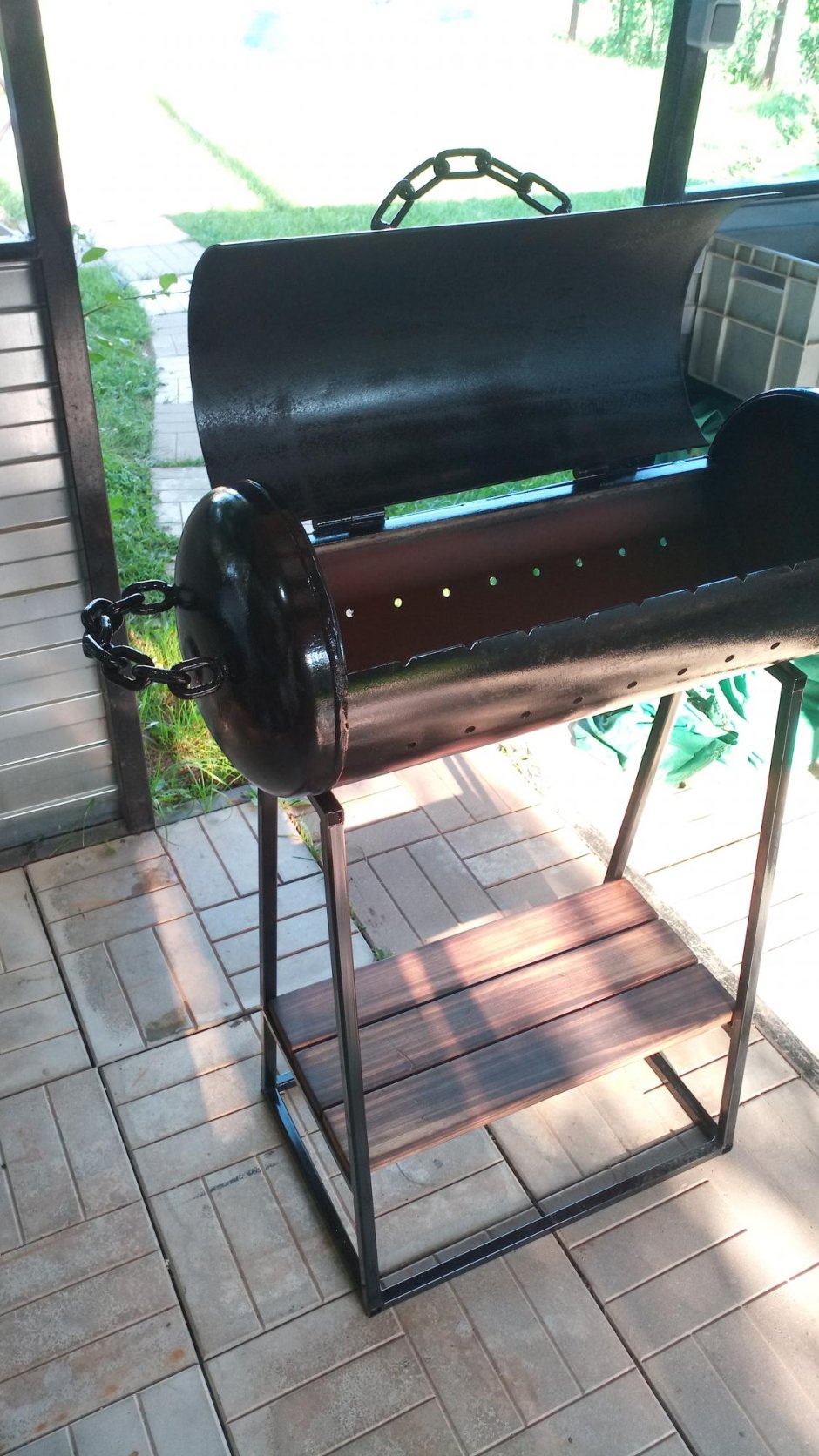 Барбекюшницу из ГАЗ баллона