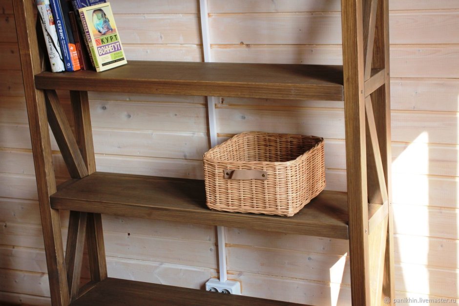 Стеллаж деревянный