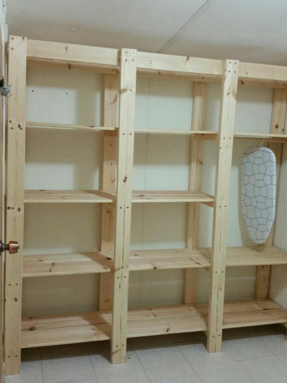 Стеллаж из дерева своими