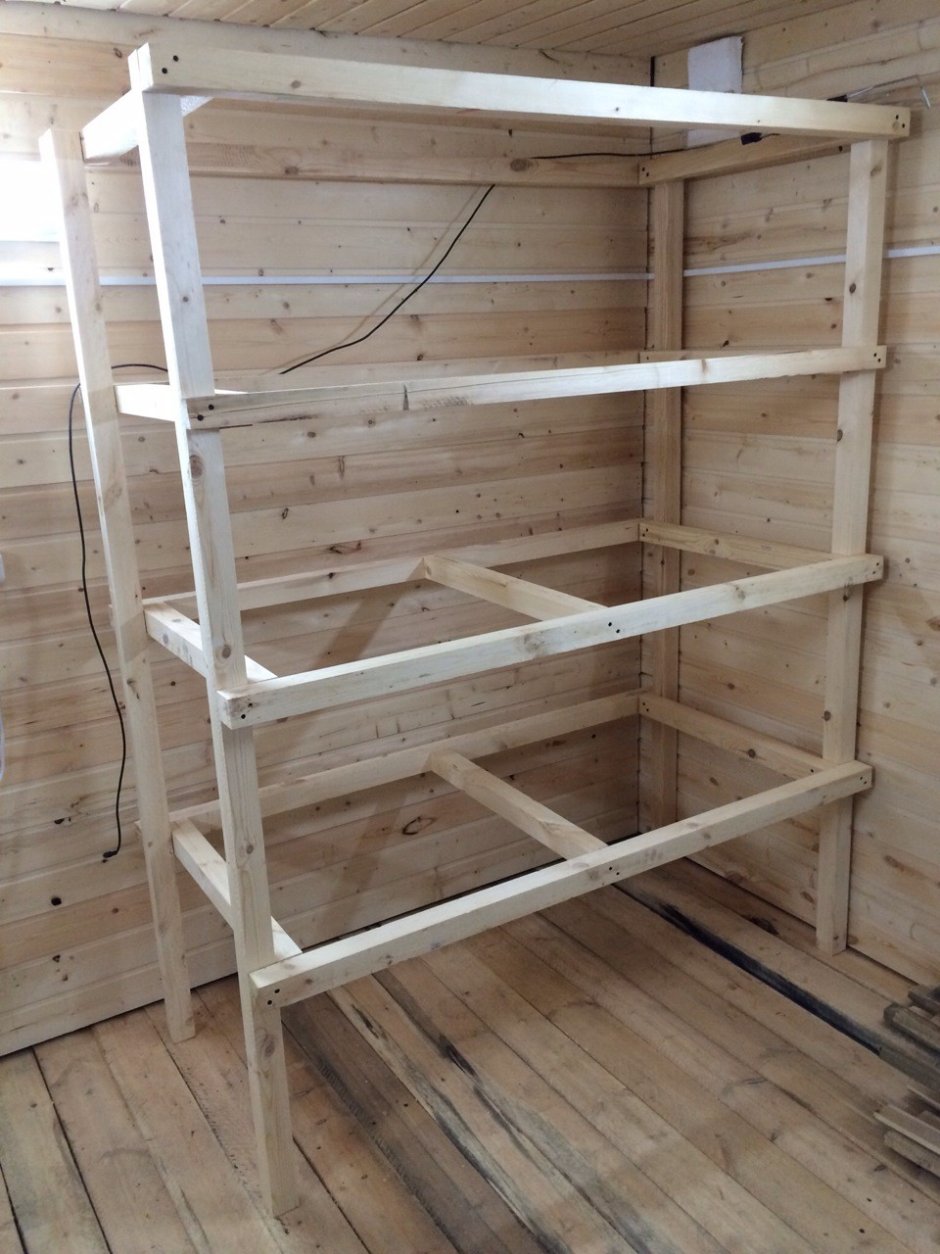 Стеллаж из брусков