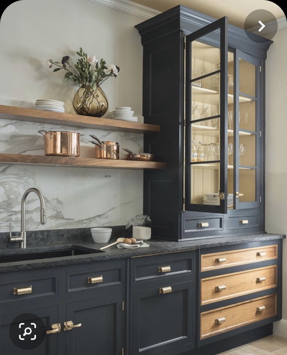 Синяя мебель в интерьере