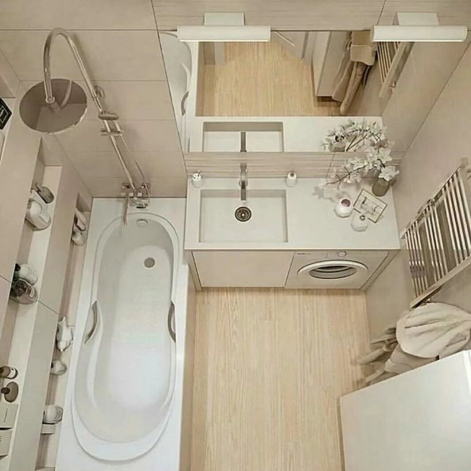 Малогабаритные Ванные комнаты