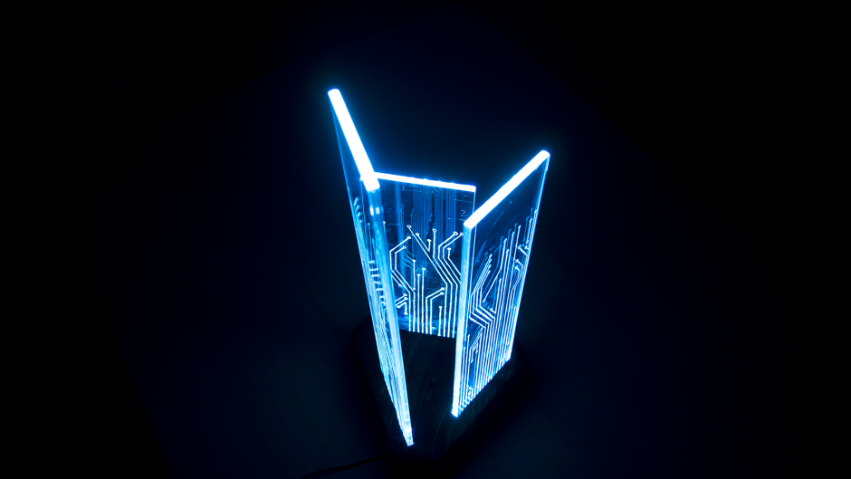 Новогодний светильник из фанеры