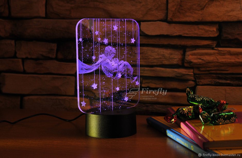 Светодиодный светильник из оргстекла