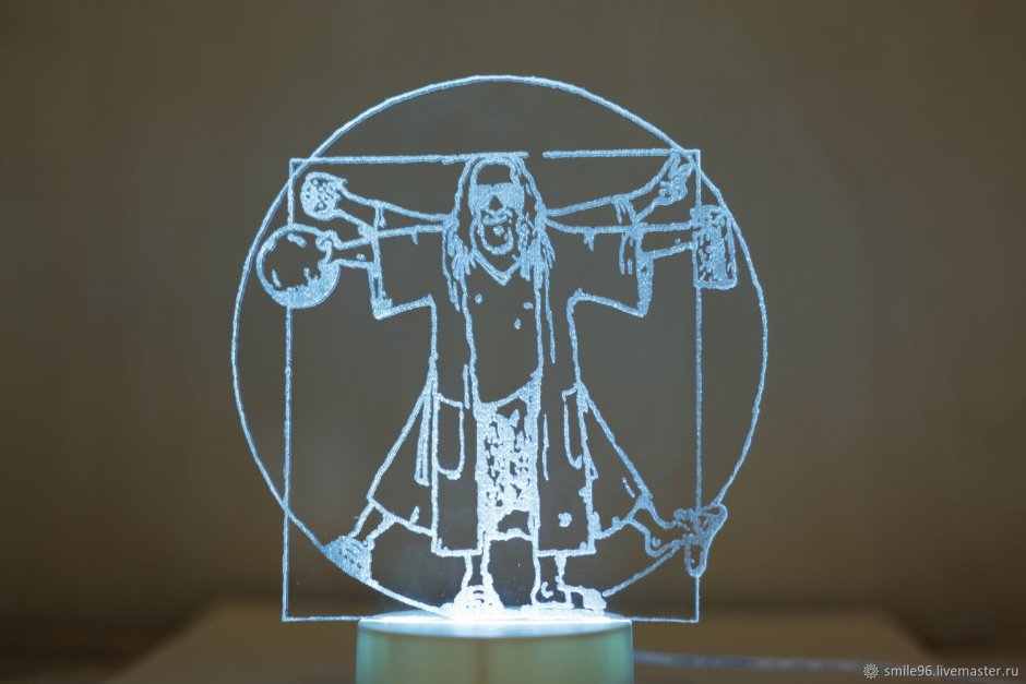 3д светильник лебеди