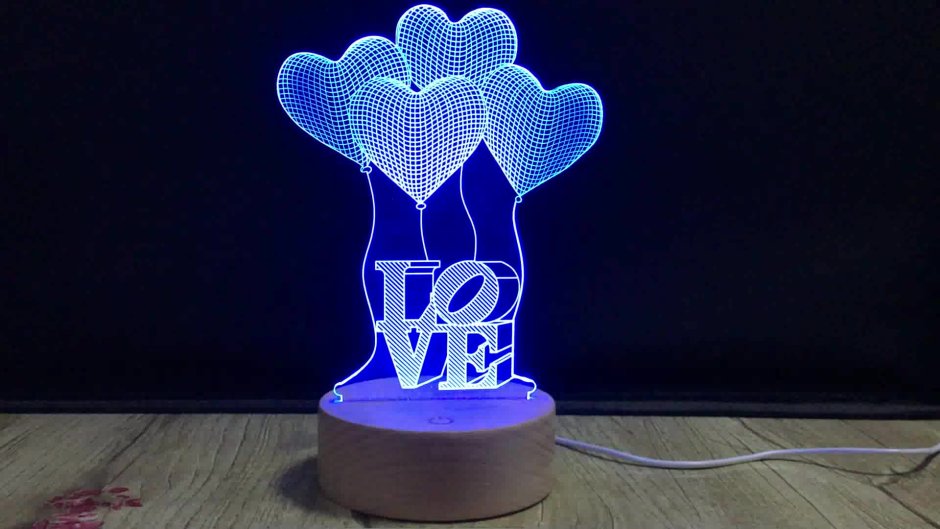 Ночной светильник из оргстекла