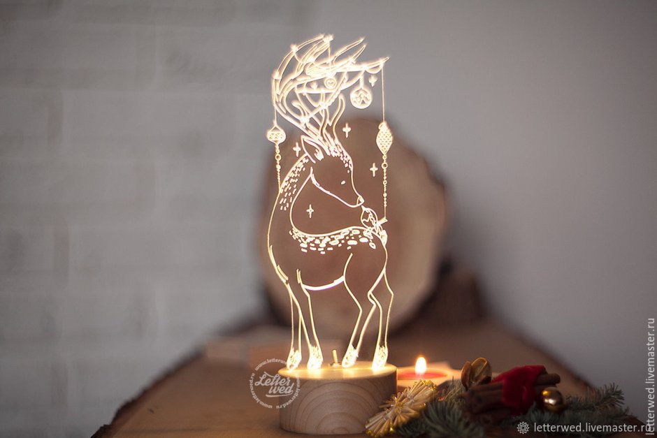 Ночник из фанеры