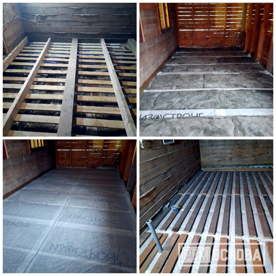 Пирог каркасного деревянного перекрытия