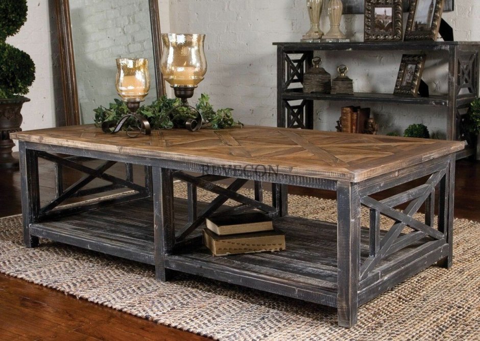 Мебель из дерева в стиле лофт