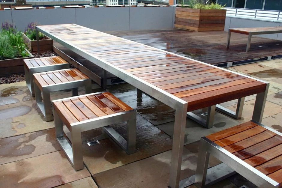 Кровать в стиле лофт Индастриал из металла