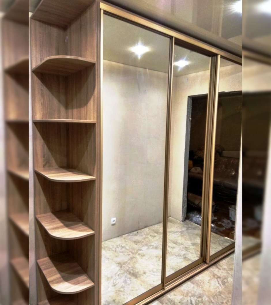Шкаф купе зеркальный 2000 2600 600