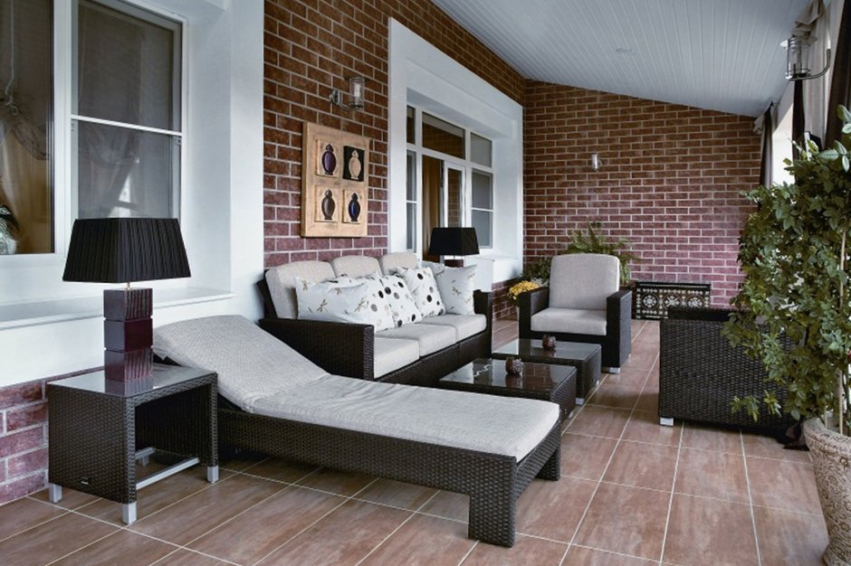 Веранда в стиле лофт