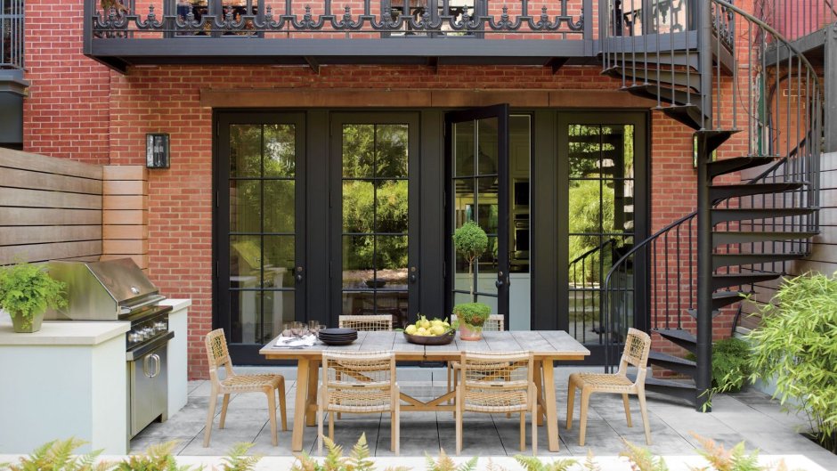 Таунхаус Нью-Йорк задний двор