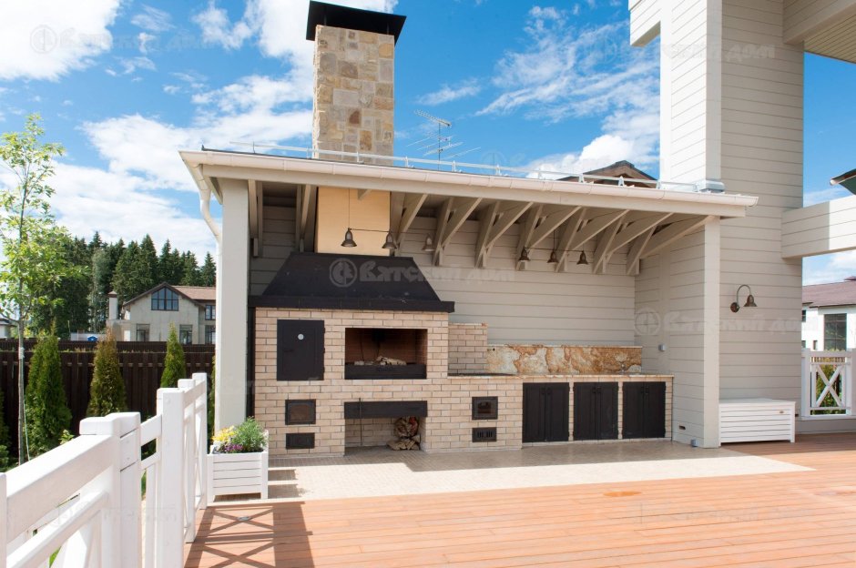 Мангальная зона и зона барбекю